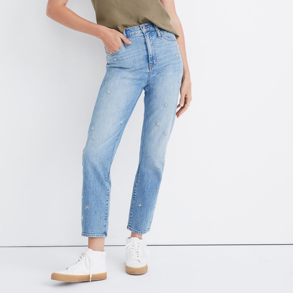 Madewell Embroidered Daisy Jean 26